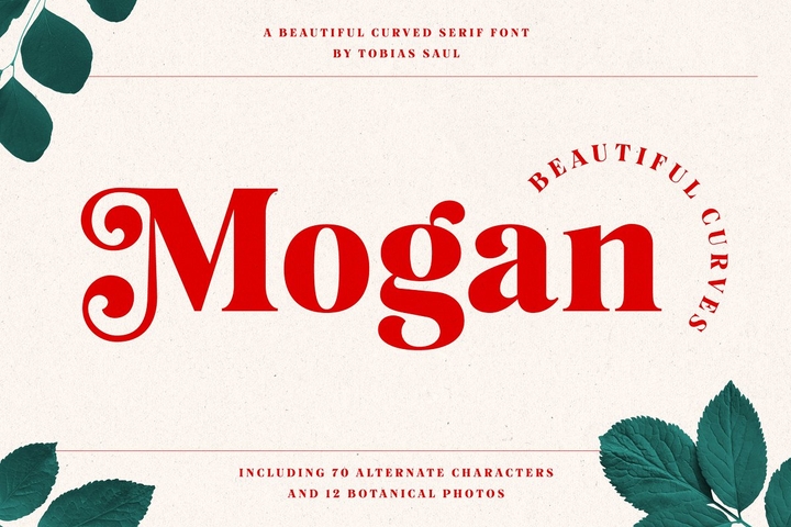 Пример шрифта Mogan